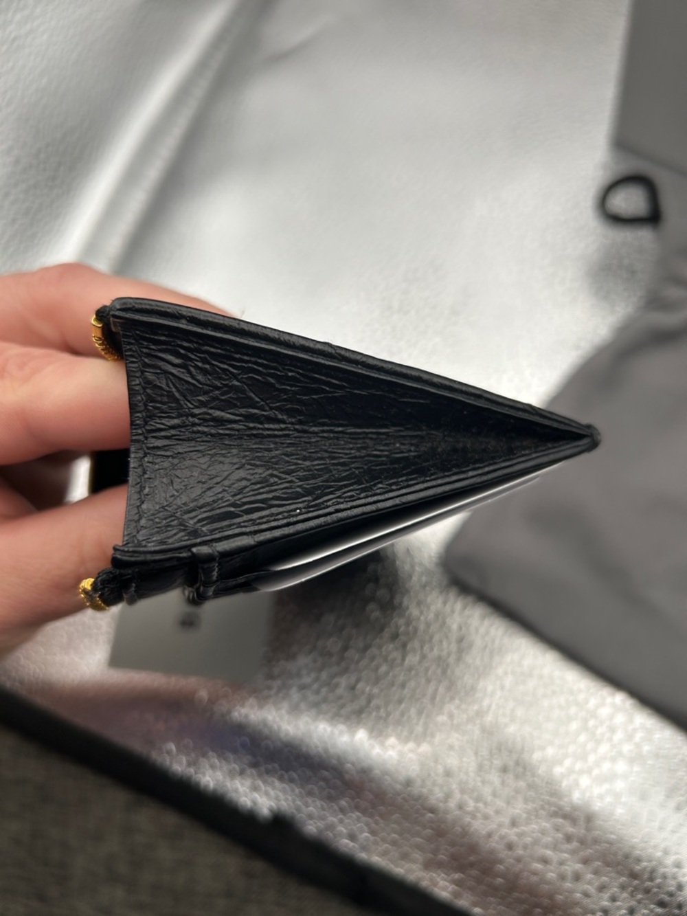 Balenciaga Crush Long Coin And Card Holder Quilted - Picture 6 of 10